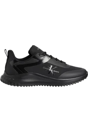 Calvin Klein Herren Runner Sneaker Sportschuhe, (Triple Black), 42