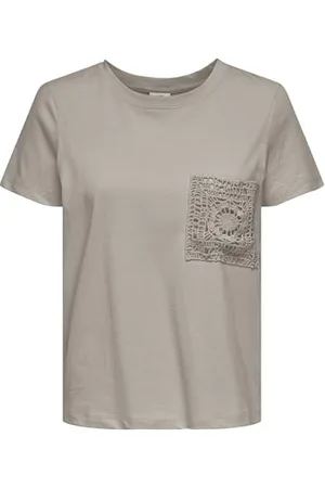 JDY Selma S/S Crochet Pocket Top JRS