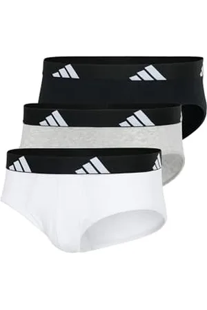 adidas Herren Slip 3er Pack-Brief (3PK) -Active Flex Cotton Unterwäsche, , M