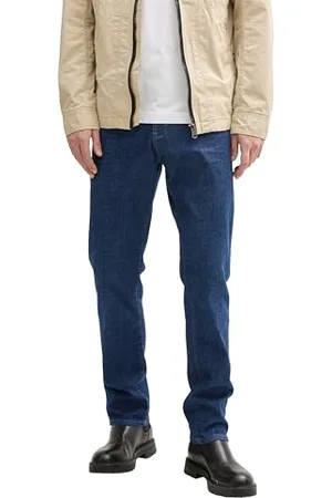 TOM TAILOR TTTroy Slim Jeans, Black Stone wash Denim, 38/36