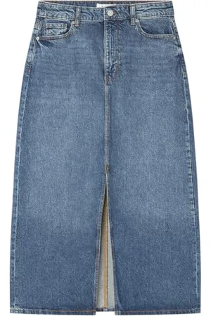 Springfield Damen 4.g.m.Falda Midi Denim Rock, , 38