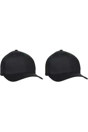 Flexfit Uni 6277OC- Organic Cotton Cap, Black, S/M (Packung mit 2)