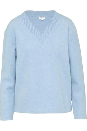 QS by s.Oliver Sweatshirt mit V-Ausschnitt