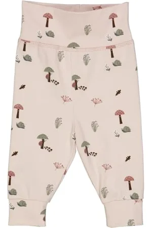 Müsli By Green Cotton Baby - Mädchen Mini Me Botany Pants, Nightingale/Bark/Poetry Green, 74 EU