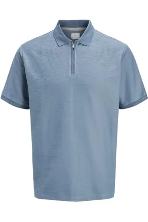 JACK & JONES Jprccronnie Ss Zip Polo Noos