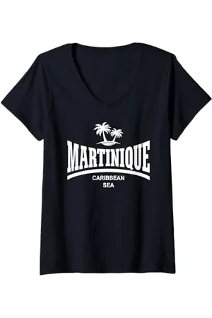 Matinique Damen - CARIBBEAN SEA T-Shirt mit V-Ausschnitt