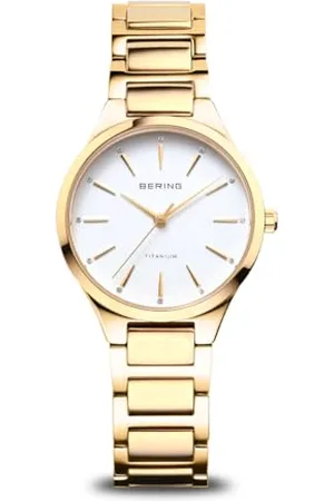 Bering Damen Analog Quarz Uhr mit Edelstahl Armband 15630-734
