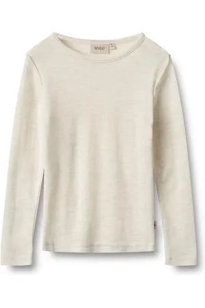 WHEAT Unisex Merino Wolle T-Shirt Langarm Alfie Oeko-Tex