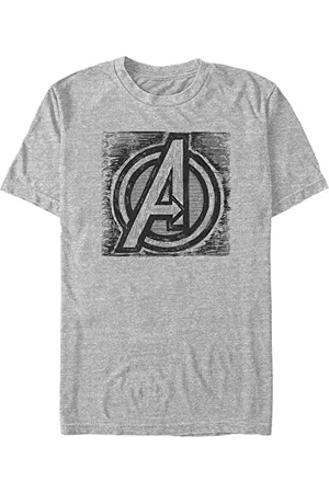 Marvel Unisex Avengers Classic Sketch A Organic Short Sleeve T-shirt, , L