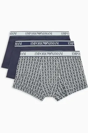 Emporio Armani Herren Stretch Cotton Core Logoband 3-Pack Trunk, , L (3er Pack)