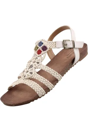 Mustang Damen Sandalen Ivory EU 40