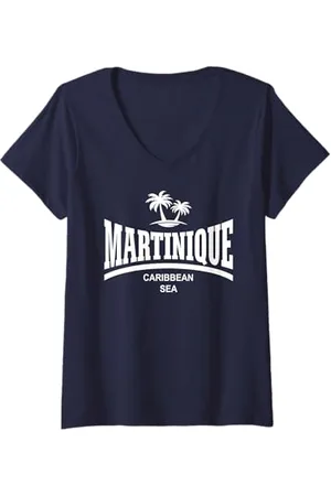 Matinique Damen - CARIBBEAN SEA T-Shirt mit V-Ausschnitt