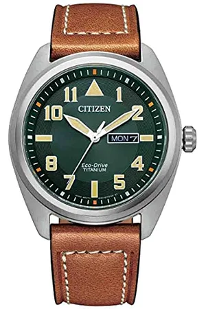 Citizen Herren Analog Quarz Uhr mit Leder Armband BM8560-11XE