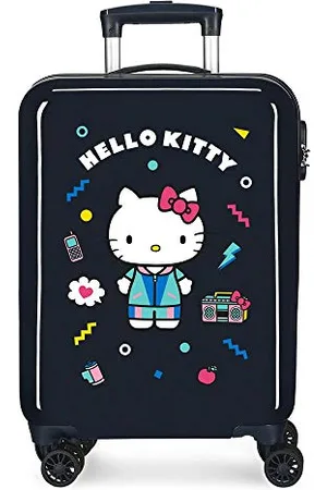 Hello Kitty Castle Kabinenkoffer Blau 38x55x20 cms Hartschalen ABS Kombinationsschloss 35L 2,3Kgs 4 Räder Handgepäck