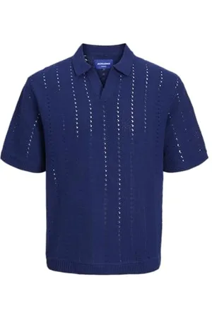 JACK & JONES Jorparos Knit Easter Ss Crochet Polo