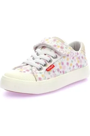 Kickers Jungen Unisex Kinder Kickgoldi Sneaker, Weiß, Bedruckt, Festi Sommer, 26 EU