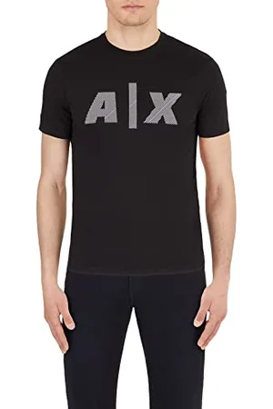 Armani Exchange Herren fettgedrucktem Logo T-Shirt, Black, S