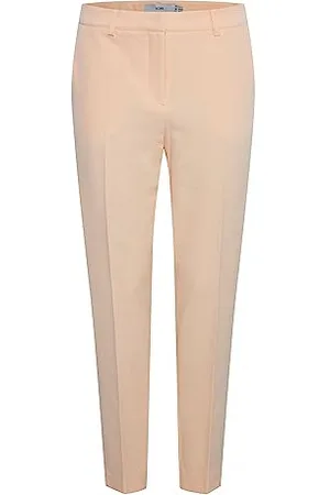 Ichi IHLEXI PA3 Damen Hose Stoffhose mit Stretch gerader Schnitt mit Elastikbund, Größe:42, Farbe: