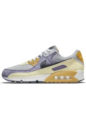 Nike Herren Air Max 90 Sneaker, Purple/Black/Grey, 36.5 EU