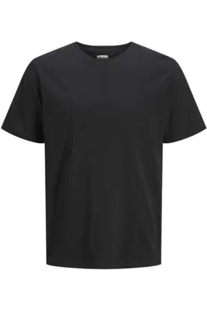 JJ Herren Jrebbasic Tee Ss O-Neck, Black, Small