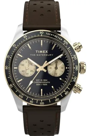 Timex Herren Chronograph Quarz Armbanduhr Waterbury Heritage