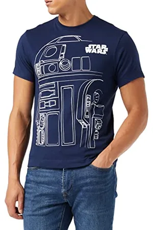 STAR WARS Herren R2d2 Outline T-Shirt, , XXL