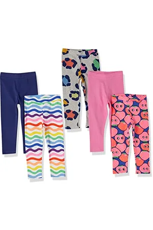 Amazon Mädchen Leggings, 5er-Pack, , 6-7 Jahre
