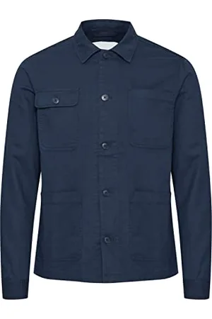 Casual Friday CFJerslev linen mix jacket Herren Feldjacke Übergangsjacke Jacke Twill-Optik Hochwertige Baumwoll-Leinen-Qualität Regular Fit, Größe:S, Farbe: