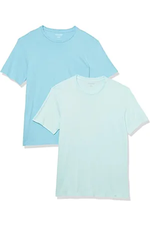 Amazon Herren T-Shirt mit kurzen Ärmeln und Rundhalsausschnitt in schmaler Passform, 2er-Pack, , XL