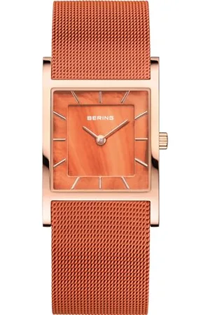 Bering Damen Analog Quarz Uhr mit Edelstahl Armband 10426-565-S