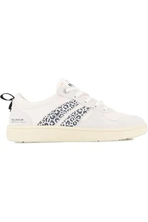Palladium Unisex Pallacup Ankle Boot, Cream/Snow Leopard, 36 EU