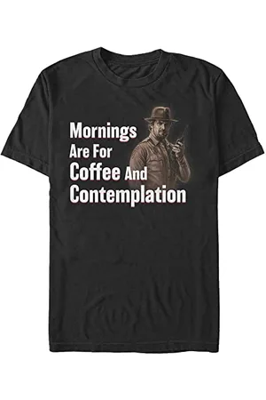 Stranger Things Herren Coffee And Contemplation Short Sleeve T-shirt, , XXL