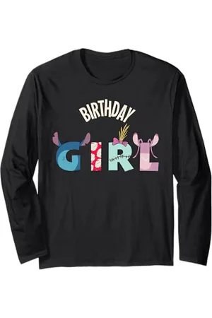 Disney Lilo & Stitch "Birthday Girl" Matching Birthday Party Langarmshirt