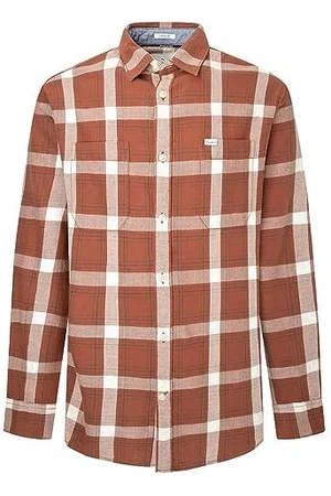 Pepe Jeans Herren Corbus Shirt, Brown (Sculpture), L