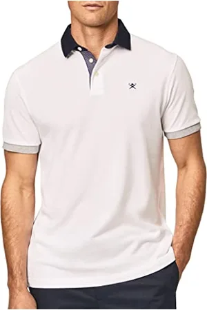 Hackett Herren Woven Collar Polo Polohemd, , S