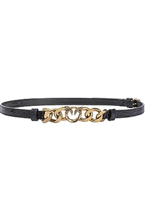 Pinko Damen Love Night Chain H1 Belt Lizar Gürtel, , L