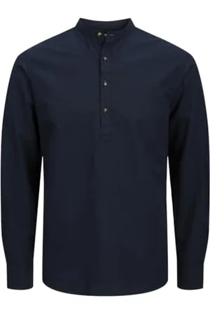 JACK & JONES JJESUMMER Half Placket Shirt LS SN
