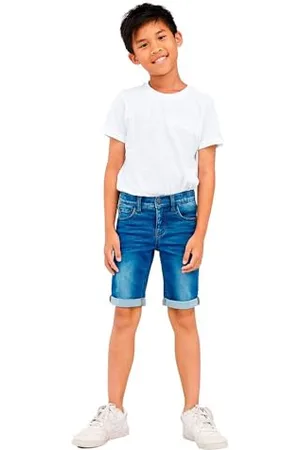 NAME IT Herren Nkmtheo Xsl Dnm L 6622-cl Noos Shorts, , 158 EU
