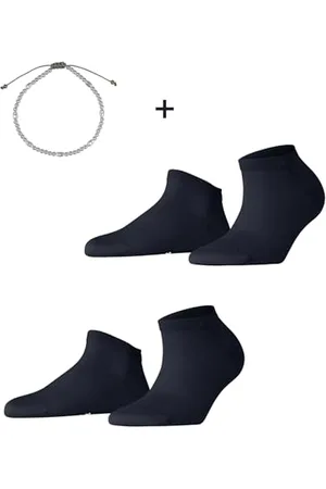 ESPRIT Damen Sneakersocken Irisée Multipack W Sn Baumwolle kurz einfarbig 2 Paar, , 39-42