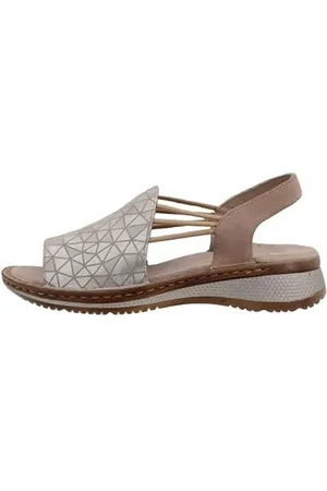 ARA Damen Hawaii Sandale, Sand/Silber,Sand, 37 EU