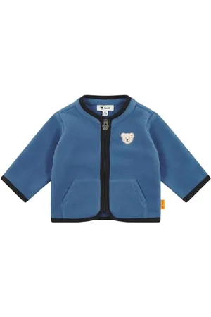 Steiff Fleecejacke EU Größe 74 , Fleece-Jacke, Kinder Outdoor Jacke aus Fleece, weich und bequem, waschmaschinenfest