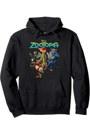 Disney Zootopia Character Group and Logo Pullover Hoodie