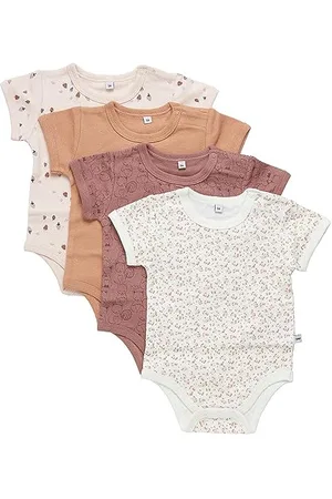 Pippi Unisex Baby Body SS AO-printed (4-pack) Formender Body, , 74