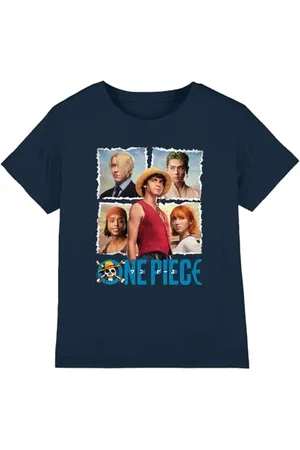 Netflix One Piece Straw Hat Group Kids T Shirt, , 3-4 Years