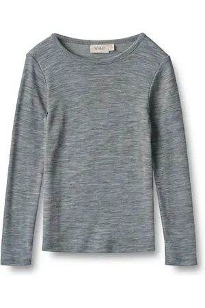 WHEAT Unisex Merino Wolle T-Shirt Langarm Alfie Oeko-Tex