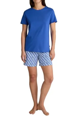 Calida Shell Nights Kurz-Pyjama Damen, weiche Qualität, elastischer Hosenbund, lockere Passform