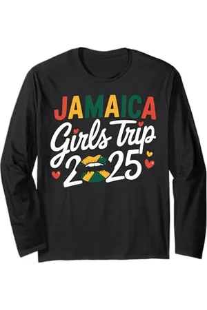 Graphic 365 Jamaika Girls Trip 2025 Matching Group Vacation Langarmshirt