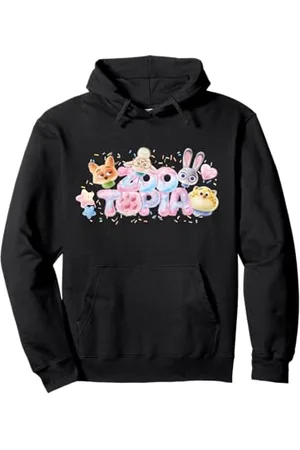 Disney Zootopia Cute Cotton Candy Friends Logo Pullover Hoodie