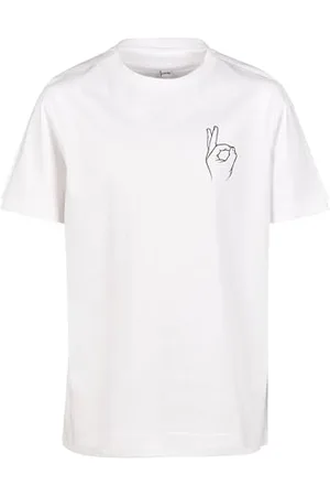 Mister Tee Kinder Kids Easy Sign Tee 158/164 White