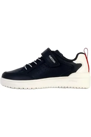 Geox J WASHIBA Boy A Sneaker, Navy/White, 29 EU